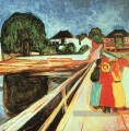filles sur un pont 1900 Edvard Munch